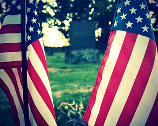Cemetery flags