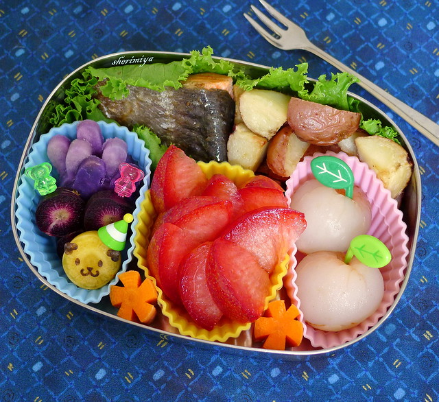 Salmon and Potatoes Bento