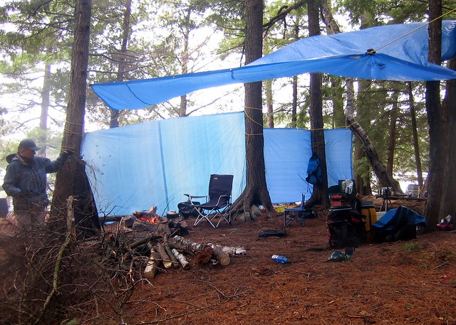 Warm and Dry Campsite on North Tea Lake in Algonquin Park