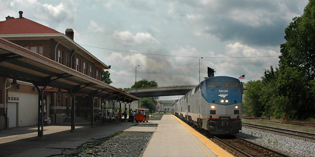 The Empire Builder Coming into the Depot