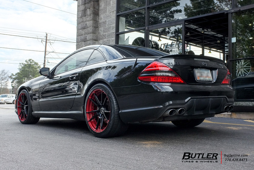 Mercedes SL63 AMG with 20in Niche Grand Prix Wheels and Vredestein ...