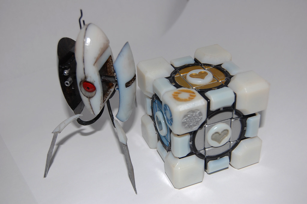 Portal 2 Rubik's Companion Cube and Turret, The best kind o…