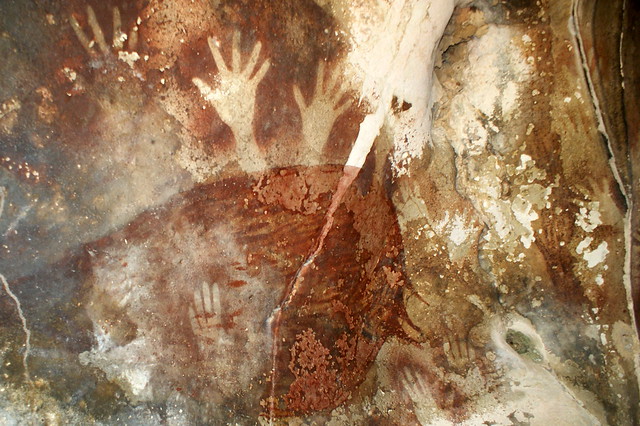 Cave painting at Petta-kere, South Sulawesi