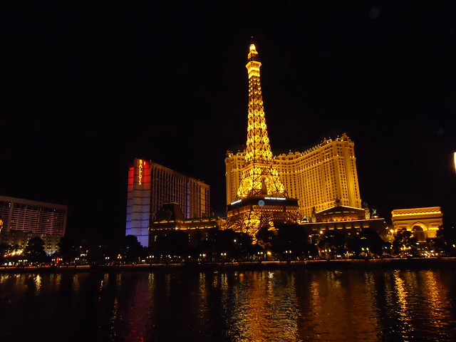 Paris Las Vegas at night
