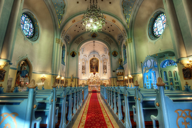 Inside the Church of St. Elisabeth