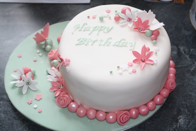 Girly birthday cake