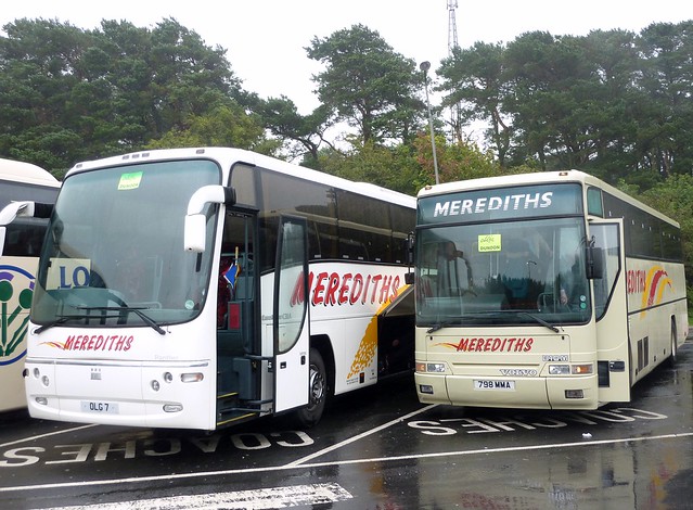 OLG7 - Irisbus EuroRider C31A / Plaxton and 798MMA - Volvo B10M / Plaxton - B. L. Meredith & Son, Malpas, Cheshire