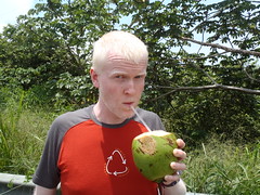Jim with a coconut