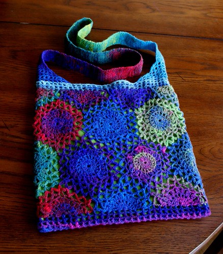 Crochet bag "blue flowers" | by Dombrosha