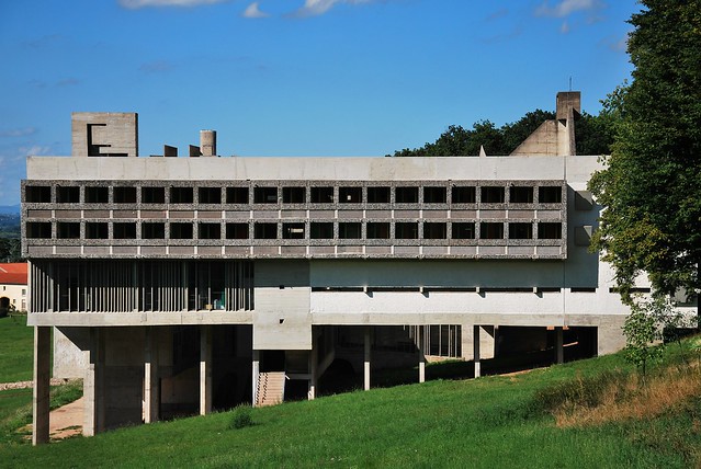 Le Corbusier with Iannis Xenakis, Monastery of Sainte-Marie de La Tourette