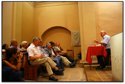 Conferència d'Antoni Pladevall, Santuari de Puiggraciós, Figaró-Montmany (el Vallès Oriental, Catalunya)