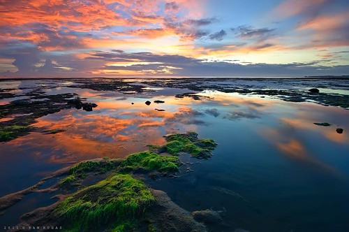 Captured Light by ram rugas, God gave us this beautiful sunset during the workshop of Chasing Light in Umbrella Rocks, Agno, Pang
