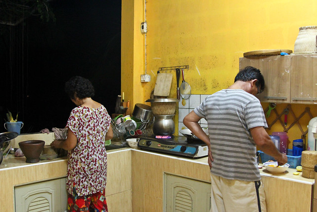 Thailand 2011 - July 19 - Jessada's Parents Cooking Together