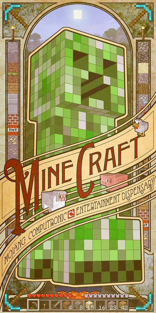 Minecraft poster | Something I whipped up after learning tha… | Flickr
