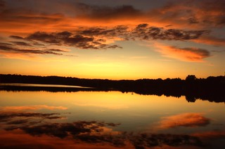 Sunet from Willett Pond, Norwood, MA