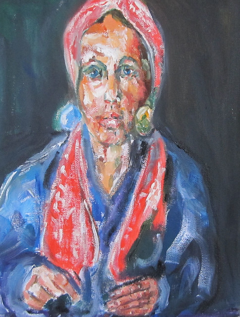 lady with scarf