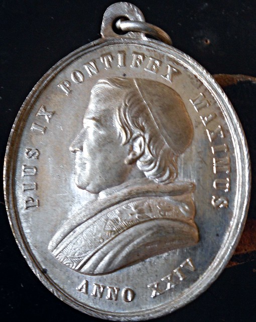 Pope Pius IX - Silver medal (1869) - Inscription: PIUS IX PONTIFEX MAXIMUS ANNO XXIV - Private property