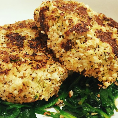 Cauliflower fritters with crushed hazelnuts and greens | Flickr