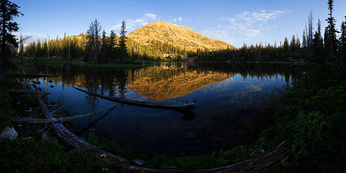 morning panorama lake reflection pool pine sunrise utah pond uintas 21 pano panoramic watsonlake alpenglow firstlight uintamountains highelevation clydelakeloop mountwatson