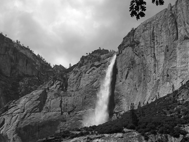 Upper Yosemite Fall monochrome