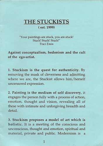 Stuckist Manifesto - 1999 | Published by The Hangman Bureau … | Flickr