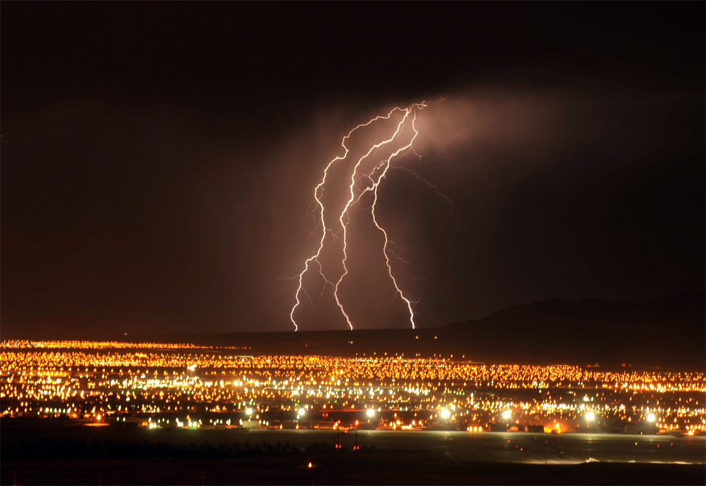 Lightning over North Las Vegas