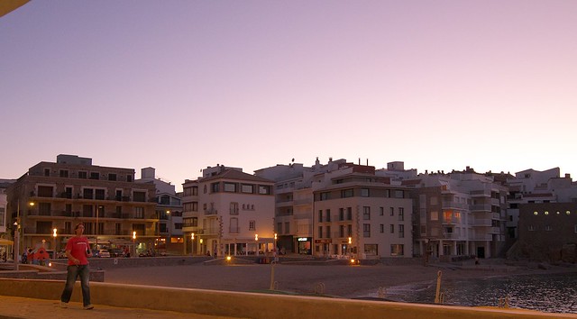 20111011 Sonnenuntergang - Blick vom Restaurant in L'Escala 7278