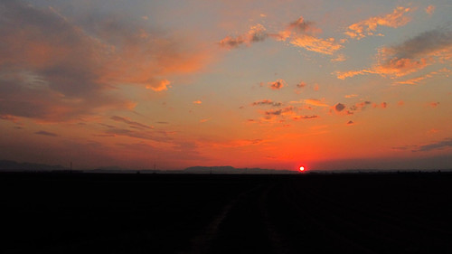 Week 12 - Romantic sunset by shokisan, Friday...romantic sunset

Edited: Levelsroad sunset red sky cloud mountain clouds march sundown clou