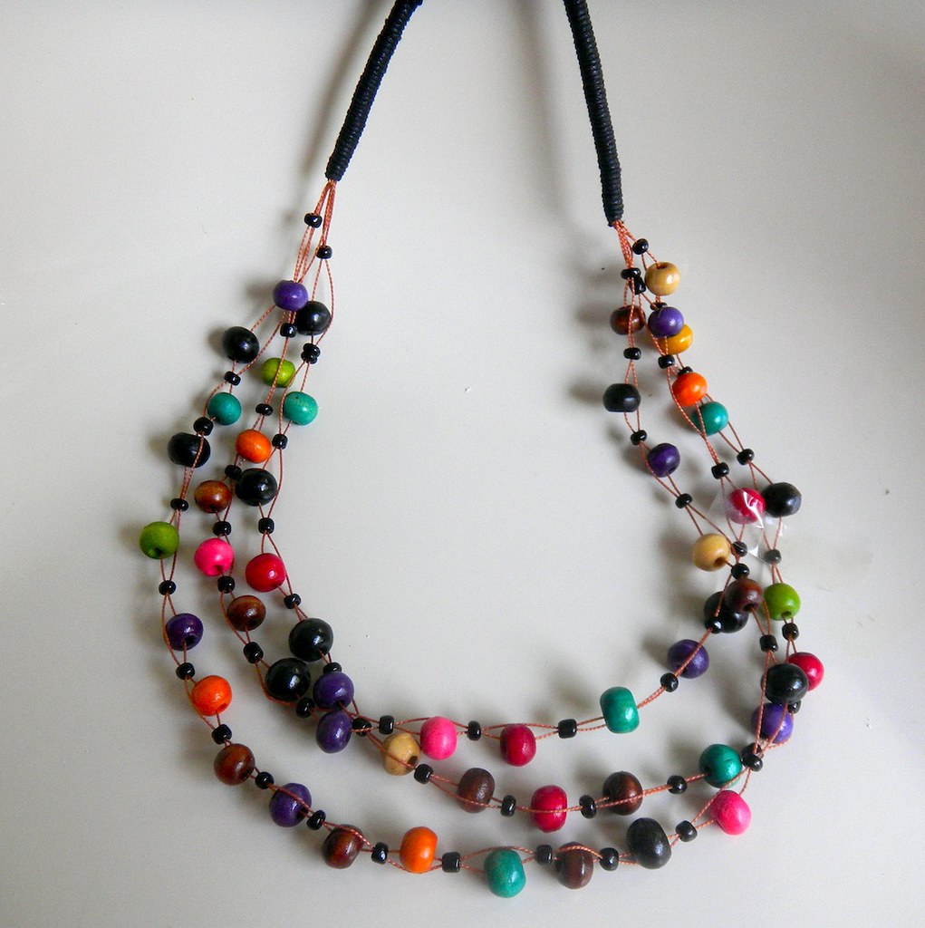 NCK0570 | Kalung Wooden Bead Rp. 25.000,- | Stella Luna Collection | Flickr