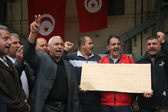 PSI Communicators' Action Network reporting from union activities in Tunis, Tunisia, November 2, 2011
