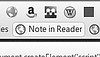 R.I.P "Note" bookmarklet from Google Reader. It