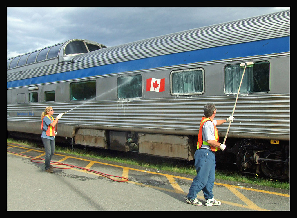 Rail Windows Train The Clean Window Train | The westbound VIA Rail