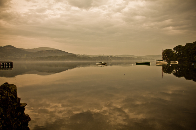 Misty Morning Reflections On Ullswater