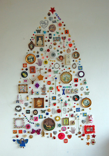 Christmas Tree Wall Collage | Image Source: Apartment Therap… | Flickr
