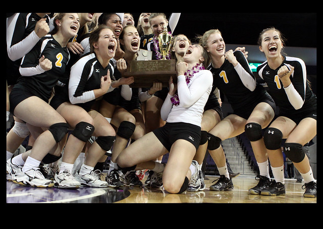 Gilbert High Girls Volleyball win 2011 State Championship for Division I - 5462