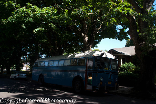 Old Crown School bus in southeast Portland