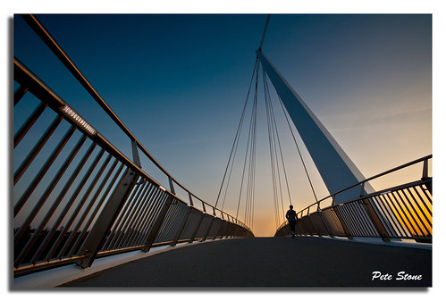 bridge sunset silhouette wow evening kent runner ashford jogger canoneos5d therunner skyascanvas
