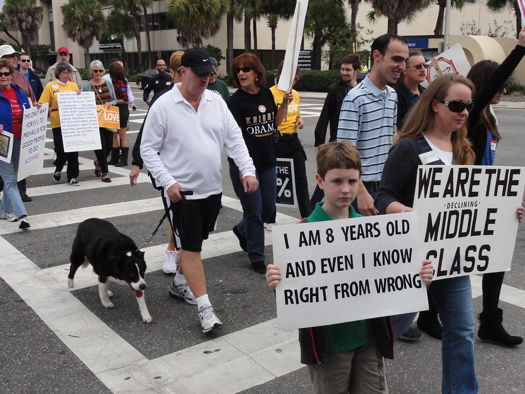 An 8 Year Old Occupy Orlando Marches Bxgd Flickr