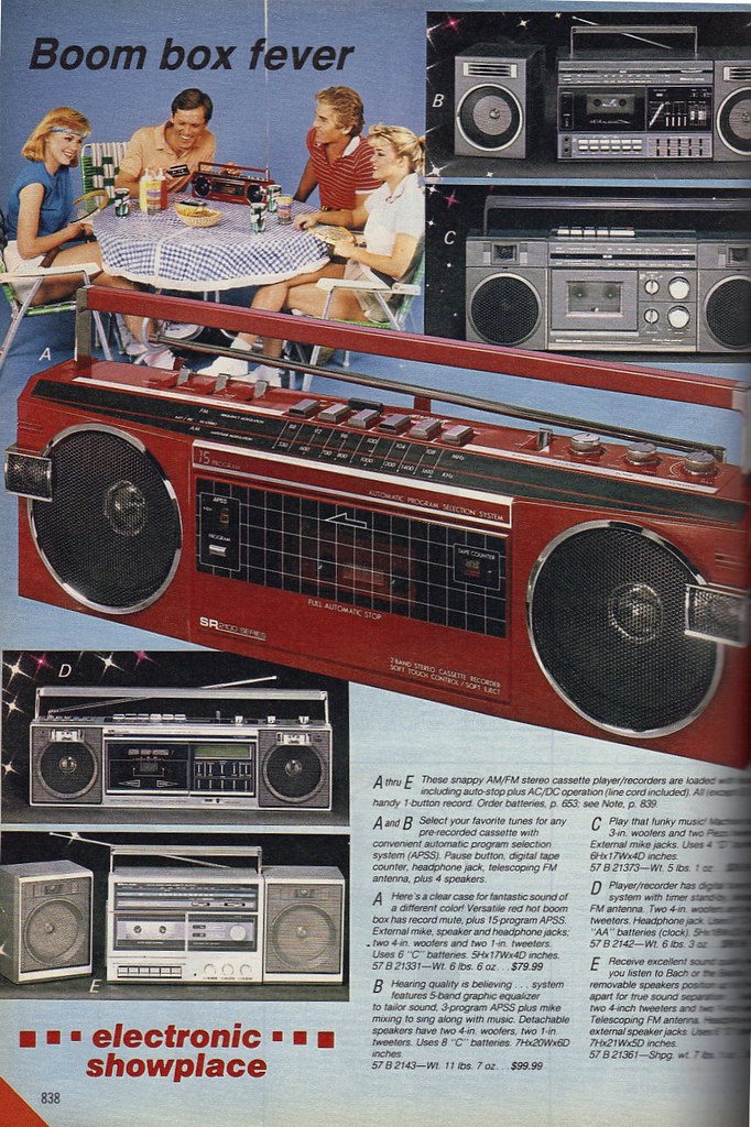 80\'s Sears Boomboxes | Rockin\' out while enjoying tennis and… | Flickr
