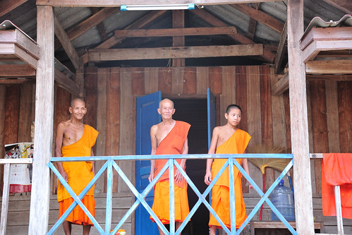 Buddhist monk in Luang Prabang ,Lao