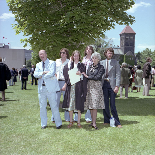 UTM graduate with family (1980s)