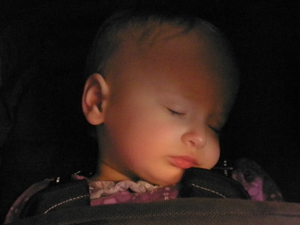 2011 06 11 Genevieve sleeping at Sci Fi Exhibition