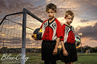 soccer portraits - brothers