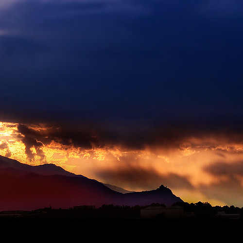 Tramonto tempestoso by FM54TO, <i>Stormy sunset</i>sunset sky storm mountains clouds montagne tramonto piemonte cielo piedmont temp