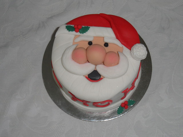 Xmas Cakes - HO HO HO Santa's face