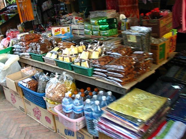 A Lao food market