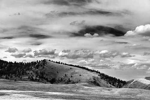 blackandwhite monochrome clouds landscape nikon d300 pikenationalforest elevenmile 1685mm