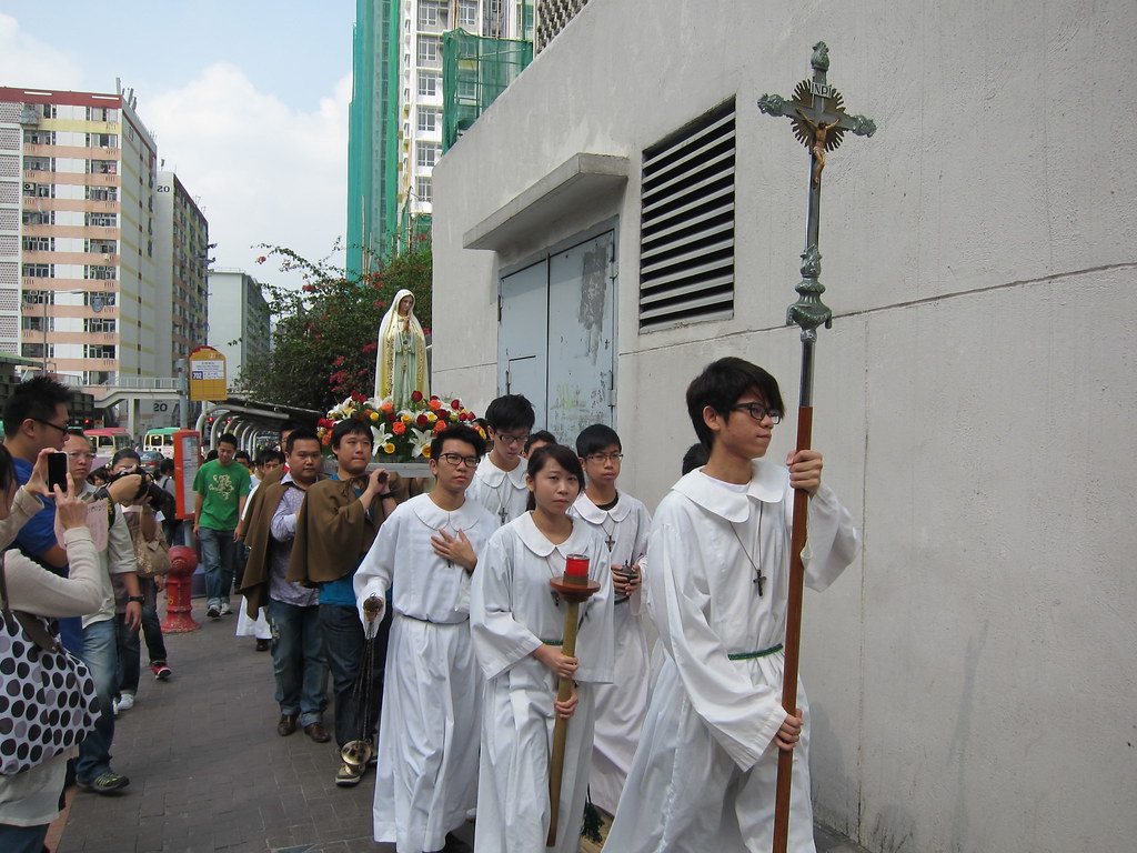 Rosary Procession: Parading by the street | To celebrate the… | Flickr