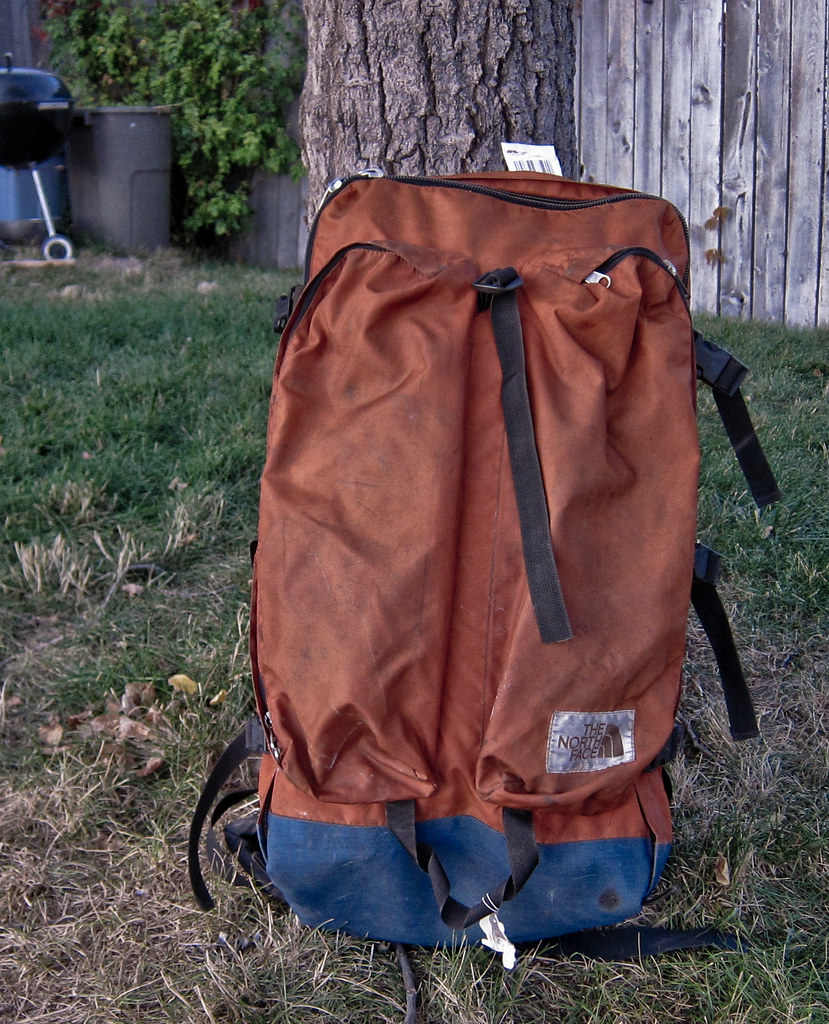 vintage north face backpack