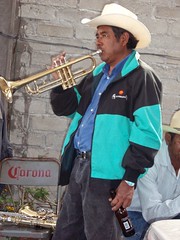 Trompeta - Fiesta Guadalupana - Festival of the Virgin of Guadalupe, Nieves Ixpantepec, Oaxaca, Mexico